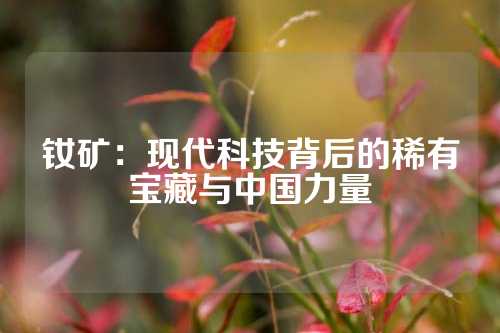 钕矿：现代科技背后的稀有宝藏与中国力量
