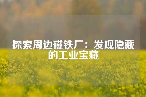 探索周边磁铁厂：发现隐藏的工业宝藏
