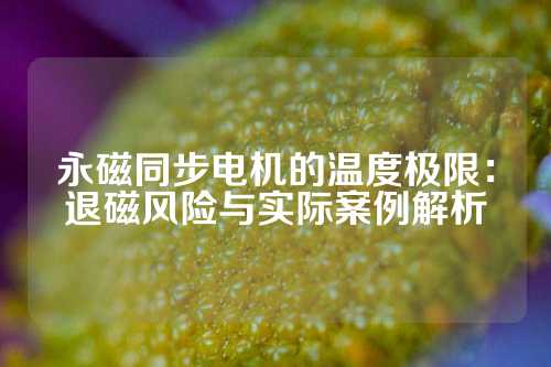 永磁同步电机的温度极限：退磁风险与实际案例解析